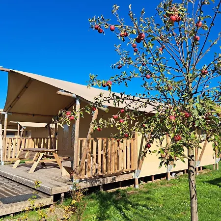 De Hazelaarshof Luxe Glampingtent Bij Natuurgebied De Millingerwaard Kekerdom Extérieur photo